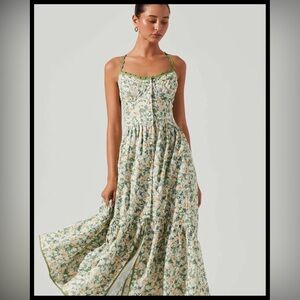 Women’s ASTR the label Women's Yamila Dress olive size small